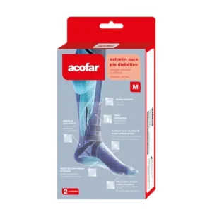 ACOFAR Calcetin Pie Diabetico Talla M 2uds