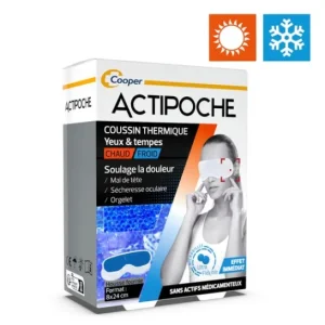 Actipoche Cojín Térmico Ojos y Sienes con Microperlas Frío/Calor 8x24cm