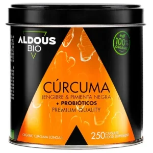 Aldous Bio Turmeric with Jengibre and Pimiento Negra 250caps