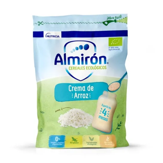 Almirón Organic Cereals Rice Cream 200g