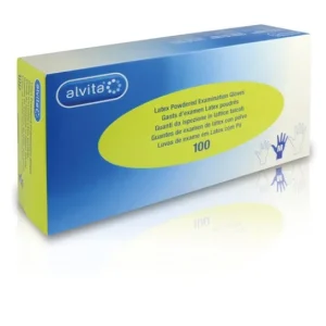 Alvita Guantes De Examen Látex Con Polvo M 100uds