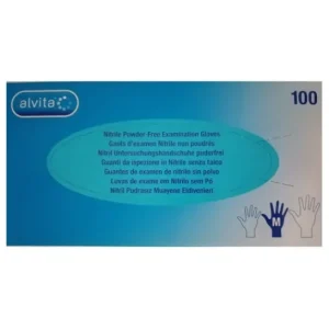 Alvita Guantes Nitrilo T.M 100uds