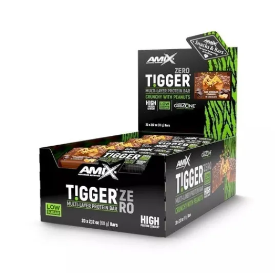 Amix Tigger Zero Protein Bar Chocolate Caramelo 20x60g