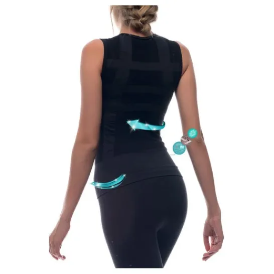 Anaissa Camiseta Deportiva Fibra Emana 3D Namasté Negro S-M 1ud