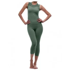 Anaissa Set Namasté Legging Camiseta Deportiva Militar S/M