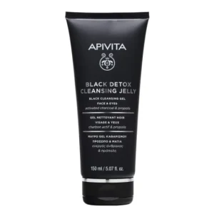 Apivita Blacj Detox Cleansing Jelly 150Ml Carbon Acti & Prop