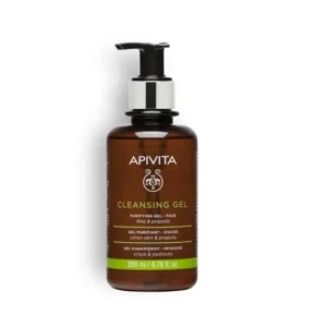 Apivita Cleansing Gel Cleanser With Propolis And Citrus Gra Grain Skin