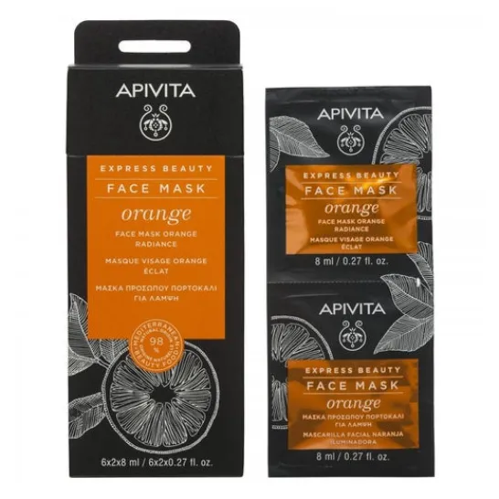 Apivita Express Beauty orange revitalising mask 2 x 8ml