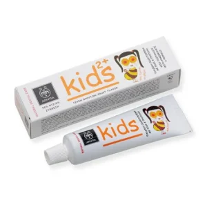 Apivita Kids 2+ Children's Dental Cream Fruit Flavor With Pomegranate And Pr