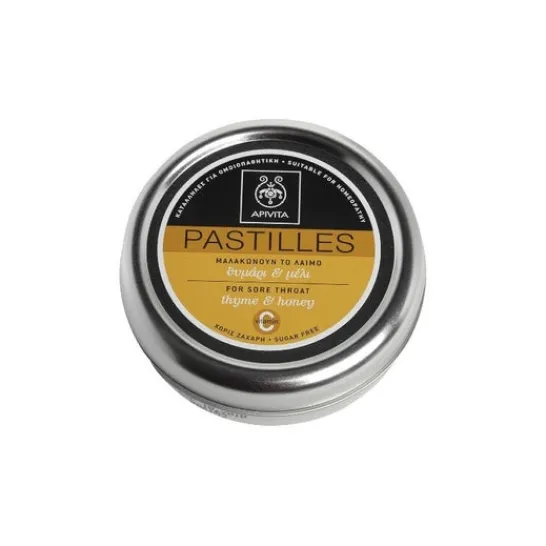 Apivita tablets thyme and honey without sugar 45g