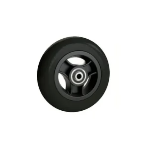 AYUDAS DINAMICAS Rueda Llanta Plastico Goma Negra 125x32mm 1ud