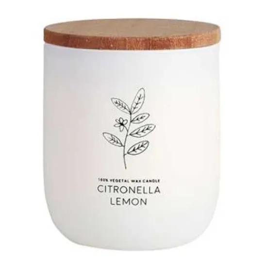 CERABELLA Vela Vaso Blanco Citvasl Citronela Limón 7x9cm 1ud