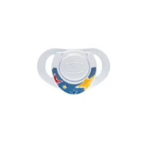 Chicco Physio Compact Denim Soother White Silicone 0m
