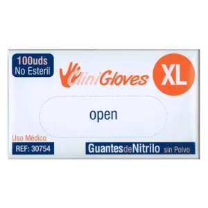 CliniGloves Guantes de Nitrilo Sin Polvo 100uds