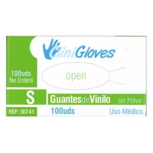 CliniGloves Guantes Nitrilo Sin Polvo Talla S 100uds