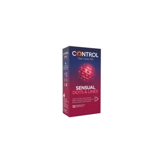 CONTROL Sensual Dots & Lines Condoms Dots Rhinestones 12 pcs