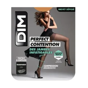 DIM Compression pantyhose Perfect Contintion sheer tired legs in Beige size ES: 42-44 / 3