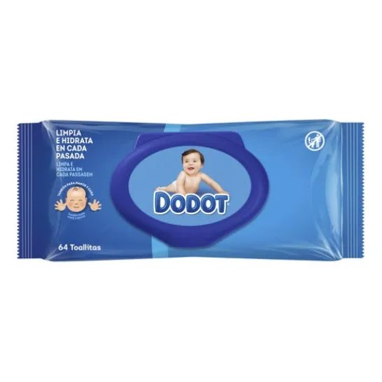 dodot Azul toallitas humedas bebé 64uts