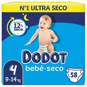 dodot Bebé Seco T4 9-14kgs 58uds