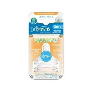 DrBrowns Dr. Brown's Original Wide-Neck Nipple 2u.