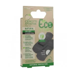 Eurosirel Eco Strips Natural Apósito Negro 7x2cm 20uds