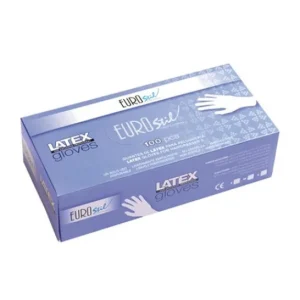 EUROSTIL Guante Látex Blanco Pequeño 100uds