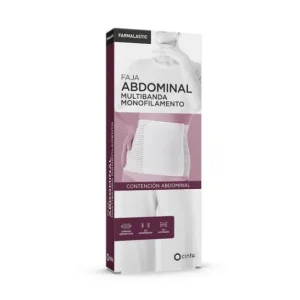 Farmalastic lumbar girdle white velcro T-4 1 pc