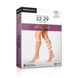 Farmalastic media corta (A-D) compresión normal T-reina plus beige