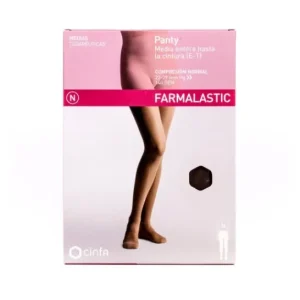 Farmalastic panty-half waist-high (E-T) comp. normal T-large cappuccino