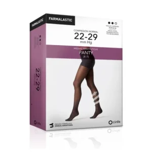 Farmalastic panty-high to waist (E-T) normal compression T-reina black