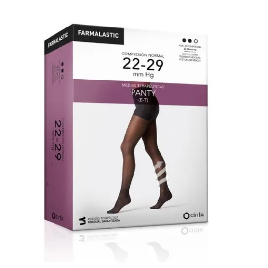 Farmalastic panty-medium waist-high (E-T) comp. normal T-reina plus cappuccino