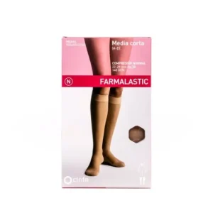 Farmalastic Short Stocking (A-D) Normal Compression T-Large Beige