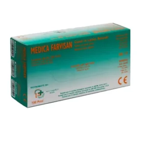 Farvisan Latex Gloves Size M 100uds