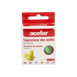 ACOFAR Fit earplugs with 6 uts. foam earplugs