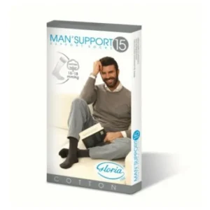 GLORIA MED SpA Gloria Med Gloria Man 15 Media Cotone Blanco Talla 2 1ud