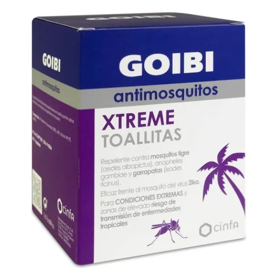 goibi Xtreme Mosquito repellent wipes 16 uts