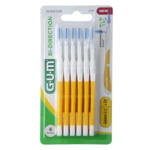 Gum Interdental Brush 2714 Bi-Directional 14mm 6 pieces