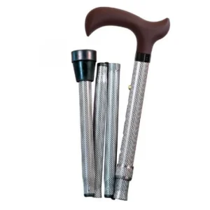 Herdegen Derby Folding Cane Black White 1ut