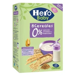 Hero Baby 8 Cereales 0% Azúcares Añadidos +6M 340g