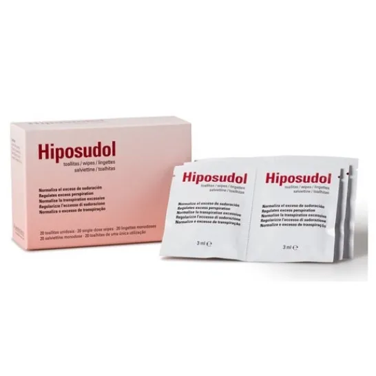 HIPOSUDOL wipes 20 sac.