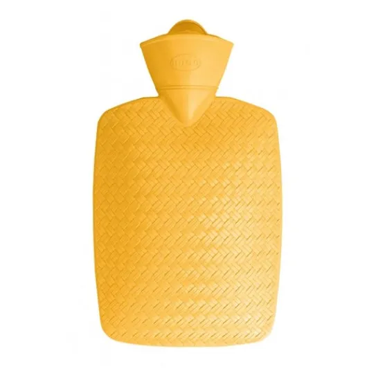Hugo Frosch Braided Hot Water Bottle Orange 1,8l