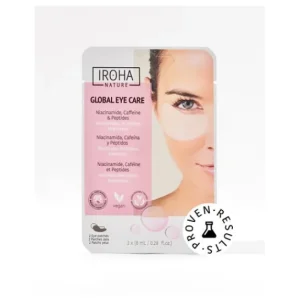 IROHA NATURE Parches Ojos Niacinamida Cafeína y Péptidos 2x8ml