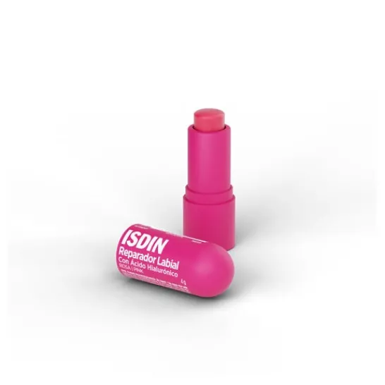 ISDIN Reparador Labial con Ácido Hialurónico Stick Rosa 4g