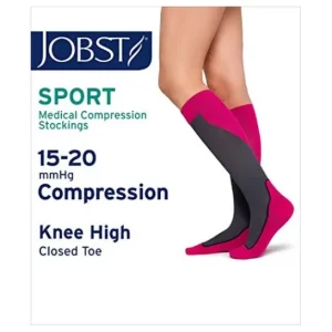 Jobst Sport Sock 15-20mmHg CC1 T-S Pink 2pcs