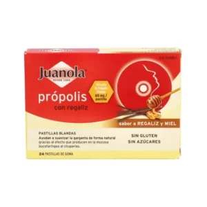 Juanola ™ própolis con miel sabor regaliz 24uts