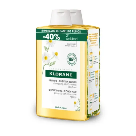 Klorane Champu Camomilla 2X400ml