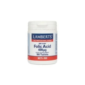 Lamberts ácido fólico 400g 100 tabletas