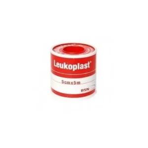 LEUKOPLAST white plaster 5mx5cm 1ud