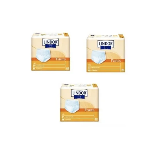 Lindor Pañal Fit Pants Mediano Dia 60uds