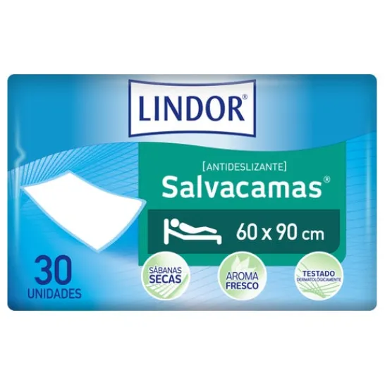 Lindor Salvacamas Anti-slip 60x90cm 30uds